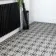 Churchill Monochrome Black & White Mosaic Victorian Matt Tiles