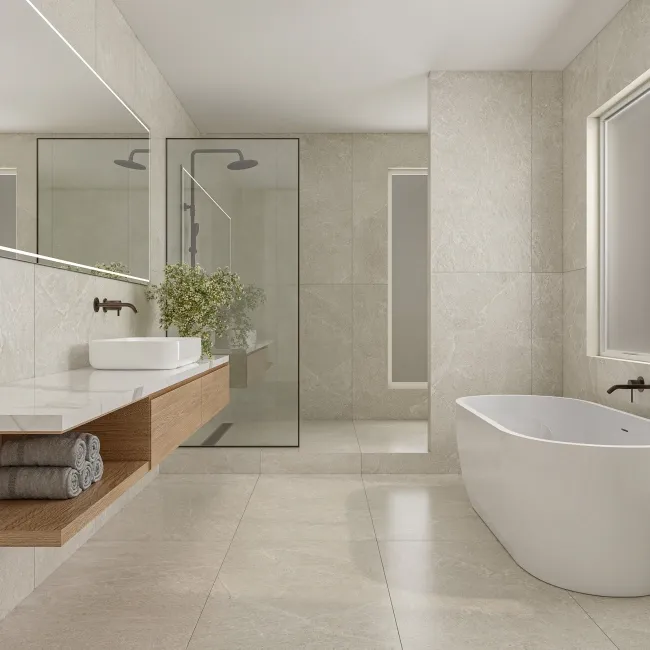 Ardesia Ivory Stone Effect Matt Porcelain Tile