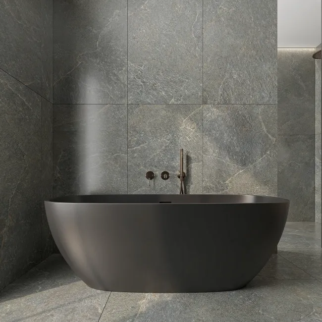 Ardesia Anthracite Stone Effect Matt Porcelain Tile