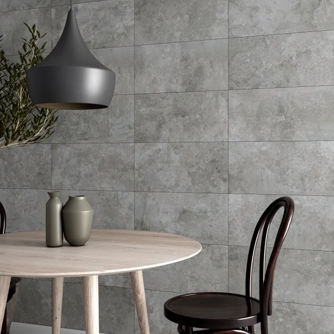 Foil Ash Metallic Stone Effect 600x300 Tiles