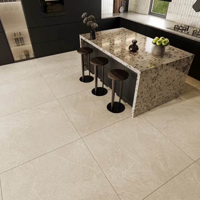 Ardesia Ivory Stone Effect Matt Large Porcelain Tile