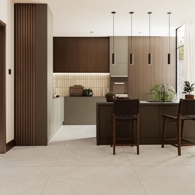 Ardesia Cream Stone Effect Matt Large Porcelain Tile