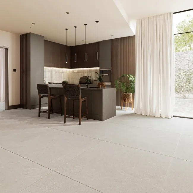 Ardesia Cream Stone Effect Matt Large Porcelain Tile