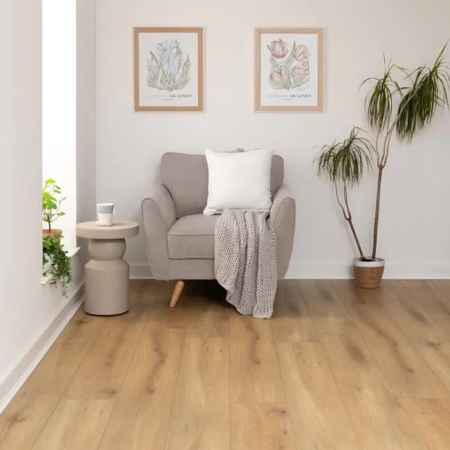 Adele Shortbread Luxury Click Vinyl Flooring 5mm