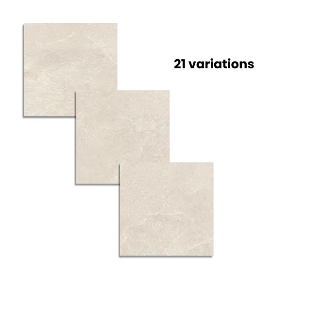 Ardesia Cream Stone Effect Matt Porcelain Floor Tile