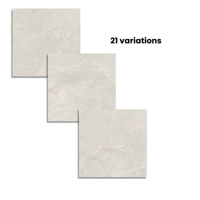 Ardesia Ivory Stone Effect Matt Porcelain Floor Tile
