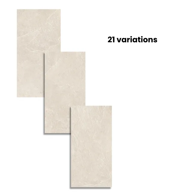 Ardesia Cream Stone Effect Matt Porcelain Tile