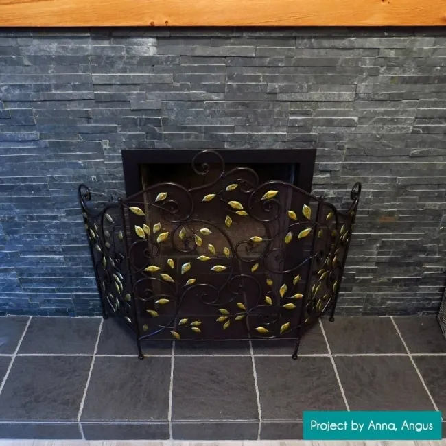 Ledgestone Black Split Face Slate 300x150 Tiles