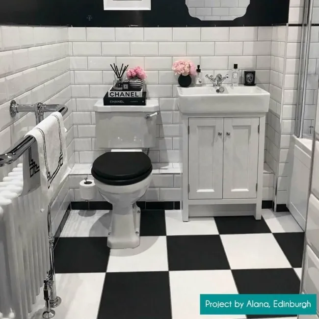 Matt Black Floor Tiles