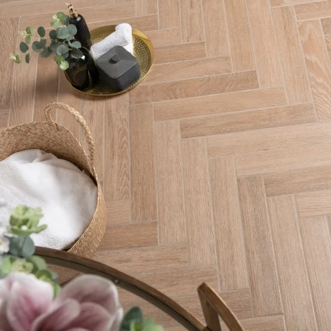 Bonsai Hazel Brown Wood Effect Porcelain Wall and Floor Tiles