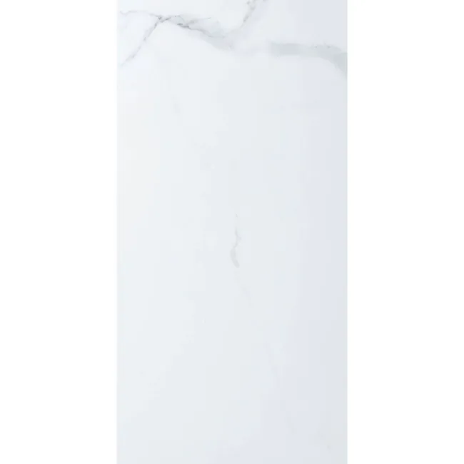 Frost White Marble Tile Luxury Click Vinyl Flooring 5.5mm