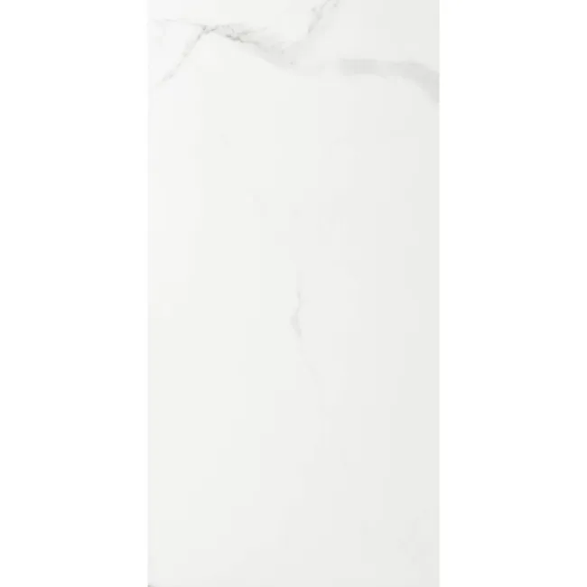 Frost White Marble Tile Luxury Click Vinyl Flooring 6mm