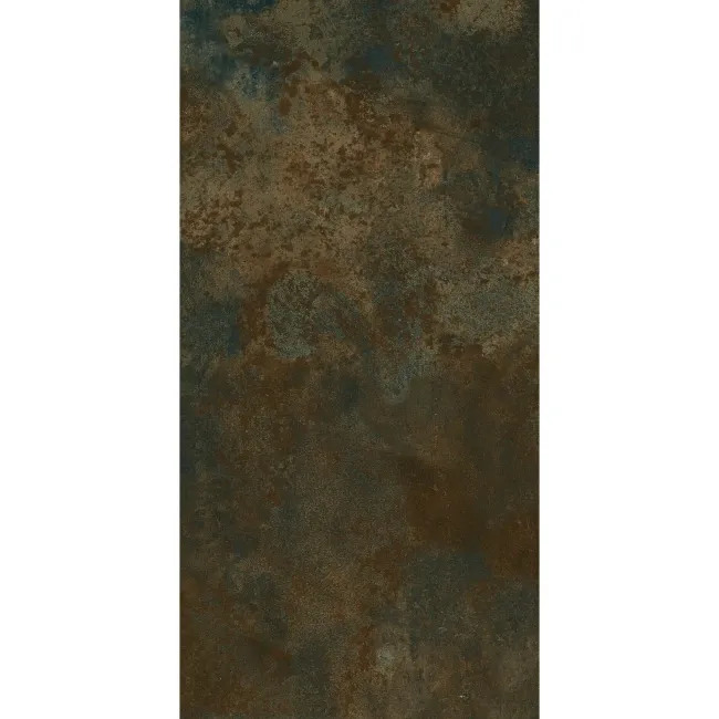 Foil Rust Metallic Brown Stone Effect Wall and Floor Tiles 600x300