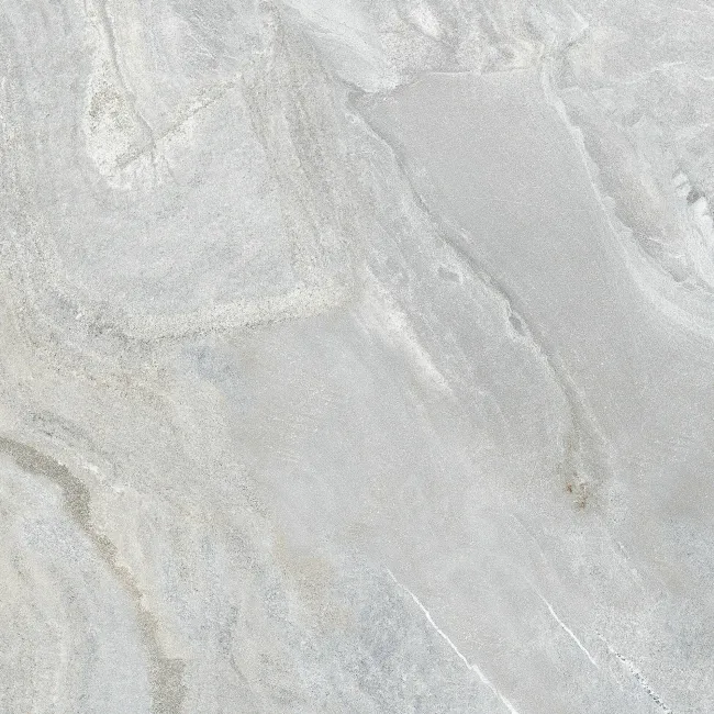 Devoke Light Grey Matt Stone Effect Wall and Floor Tiles 597x597