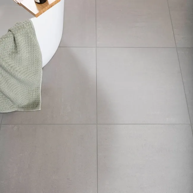 Lounge Matt Dark Grey Stone Effect 600x600 Floor Tiles