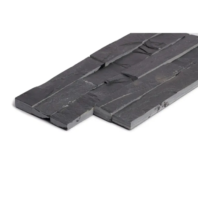 Ledgestone Black Split Face Slate 300x150 Tiles