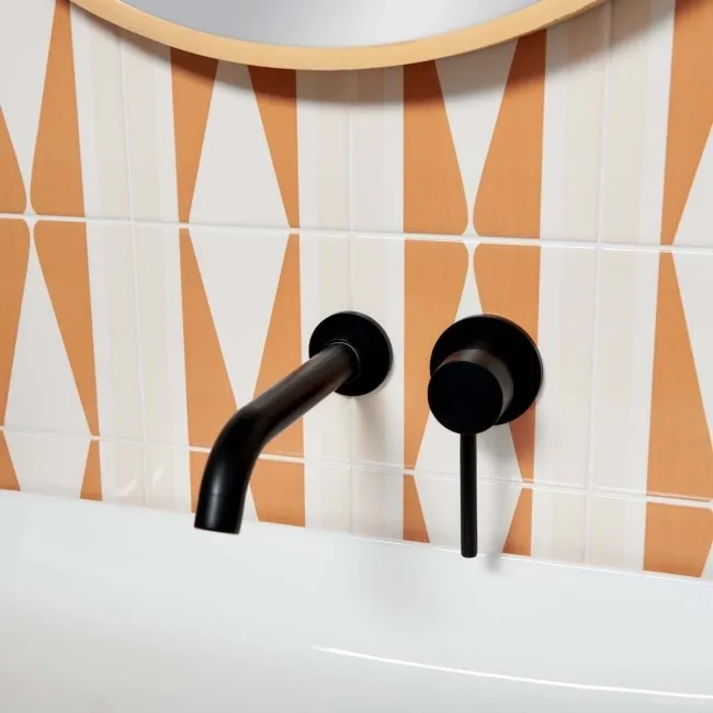 Pick 'n' Mix Marmalade Orange Gloss Plain Wall Tiles