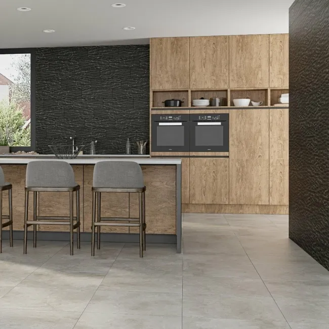 Foil Ash Metallic Stone Effect Wall And Floor Tiles