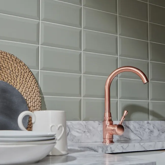 Greenwich Ceramic Gloss Green Metro Tiles