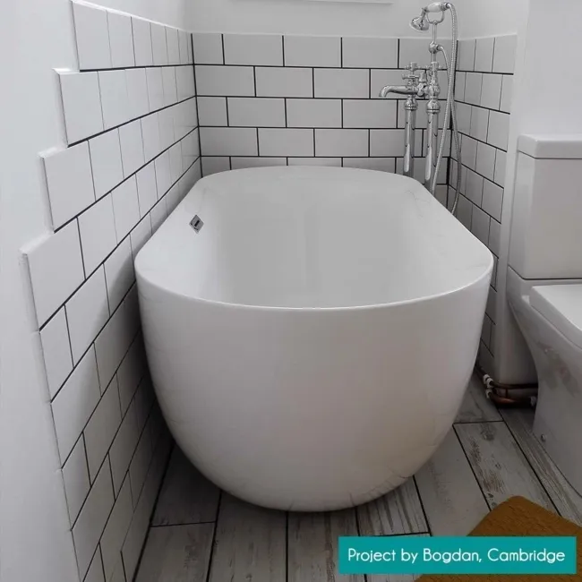 Flat Ceramic Chalk Farm Matt White Metro Tiles