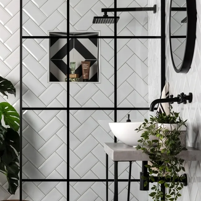 Whitechapel Gloss White Ceramic Metro Tiles