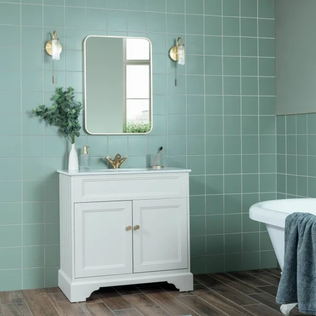 Rico Green Matt Flat Square Wall Tiles 150x150