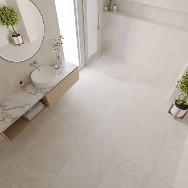 Ardesia Cream Stone Effect Matt Porcelain Tile