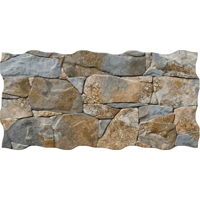 Cusco Dry Stacked Grey and Brown Slate Stone Effect Tiles
