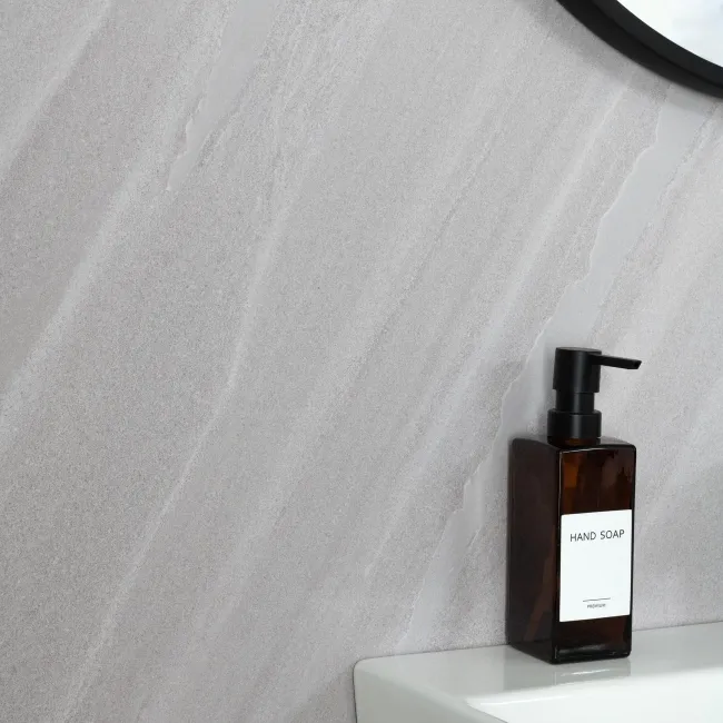Trepanel Style® Grey Veined Stone Effect Matt WPC Laminated Wall Panel