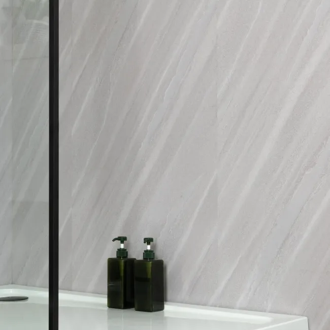 Trepanel Style® Grey Veined Stone Effect Matt WPC Laminated Wall Panel