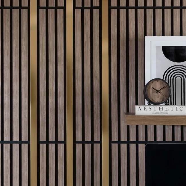 Trepanel® Stainless Steel Brass Decorative Acoustic Slat Cover