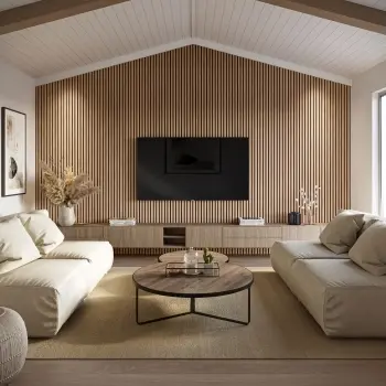 Trepanel XL® 3m Smoked Oak Acoustic Wood Standard Slat Panels