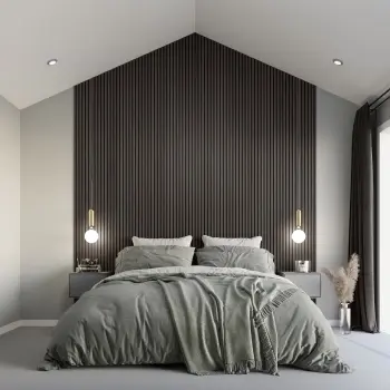 Trepanel XL® 3m Noir Black Acoustic Wood Standard Slat Panels
