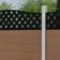 LuxeLine Composite Fence Panel Teak - Curve Top Lattice Decorative Screen for Own Post