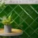 CapsuleĀ® Victorian Green Gloss Bevelled 150x150 Wall Tiles