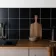 MonoEdge Black Matt Ceramic Wall Tiles 200x200