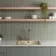 Ribbon Sage Green Ridged Effect Ceramic Gloss Wall Tiles