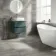 Serenity Grey Rectified Matt Stone Effect Tile 600x300