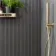 Timber Wood Brown Slat Wengue Ceramic Wall Tile