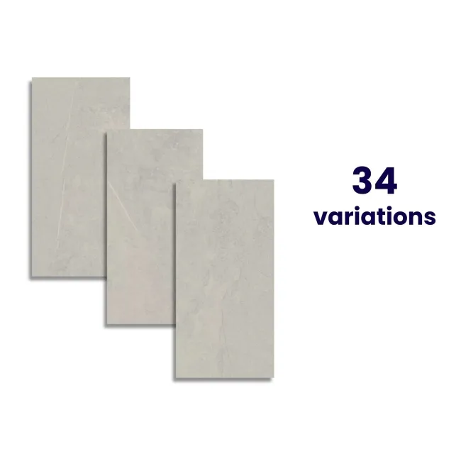 Driftstone Matt White Stone Effect Wall and Floor Tiles