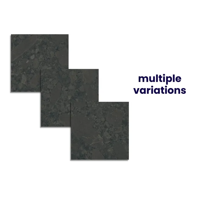 Belmonte Space Black Matt Porcelain Tiles 800x800