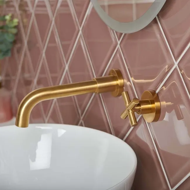 Capsule® Taupe Gloss Bevelled 150x150 Wall Tiles