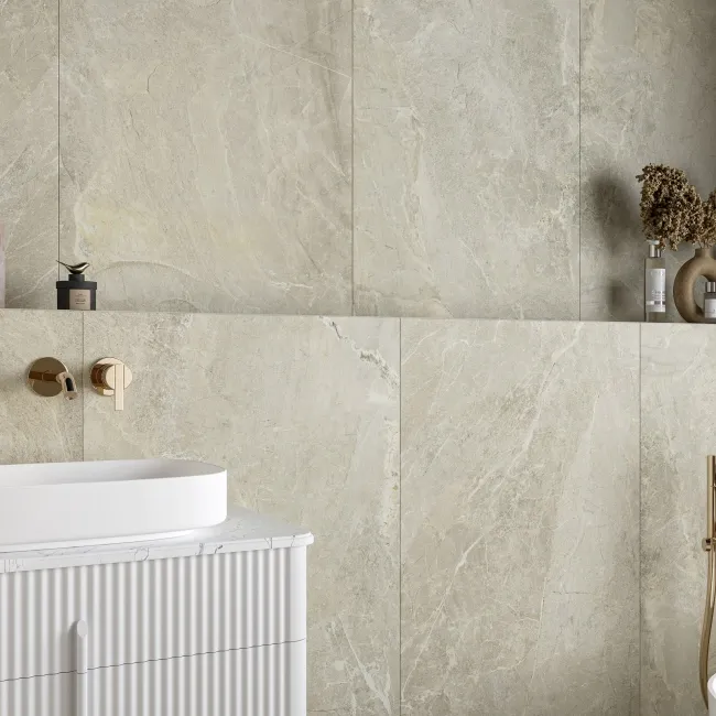Corinthia Beige Stone Effect Porcelain Wall and Floor Tiles