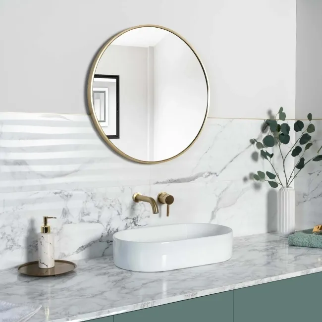 Elysian Calacatta White Vein Matt Marble Effect Decor Wall Tiles