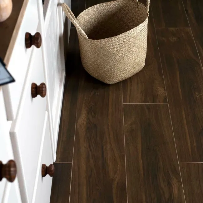 Tiveden Wenge Wood Effect Porcelain Floor Tiles