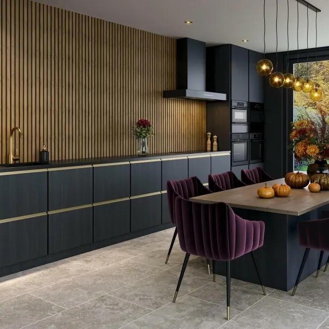 Trepanel Aqua 3D® Waterproof Smoked Oak Brown Wood Effect Slat Panels 3 Pack (Covers 1.39 SQM)