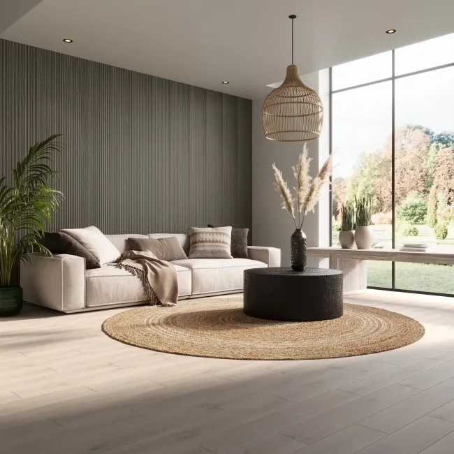 Trepanel Flex® Ash Grey Flexible Wood Panels 2400x300
