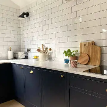 Flat Ceramic Whitechapel Gloss White  Metro Tiles