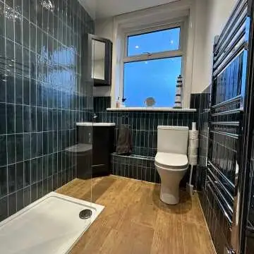 Hope Blue Gloss Brick Effect Wall Tiles