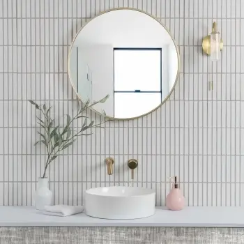 Spirit White Gloss Kitkat Mosaic Porcelain Wall Tiles
